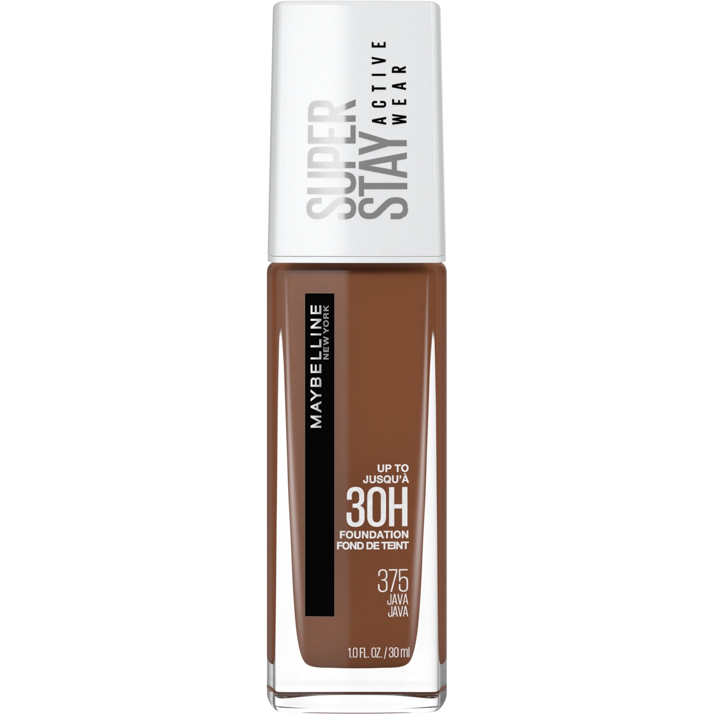 Maybelline Super Stay Liquid Foundation Makeup, Full Coverage, 375 Java, 1 fl oz