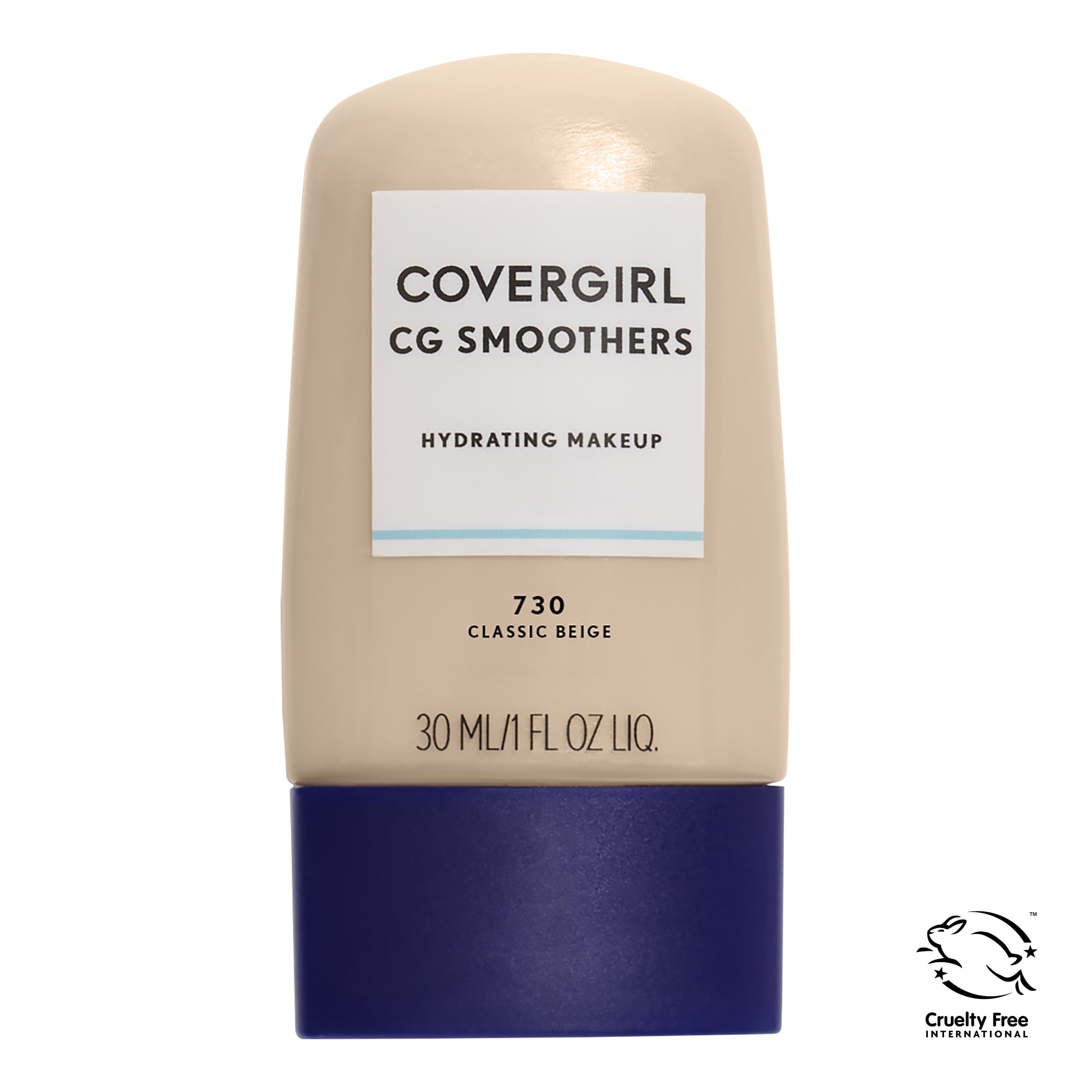COVERGIRL Smoothers Hydrating Foundation, 705 Ivory, 1 Fl Oz, Hydrating Foundation, Cruelty Free Foundation, Liquid Foundation, Cream Foundation, Moisturizing Foundation