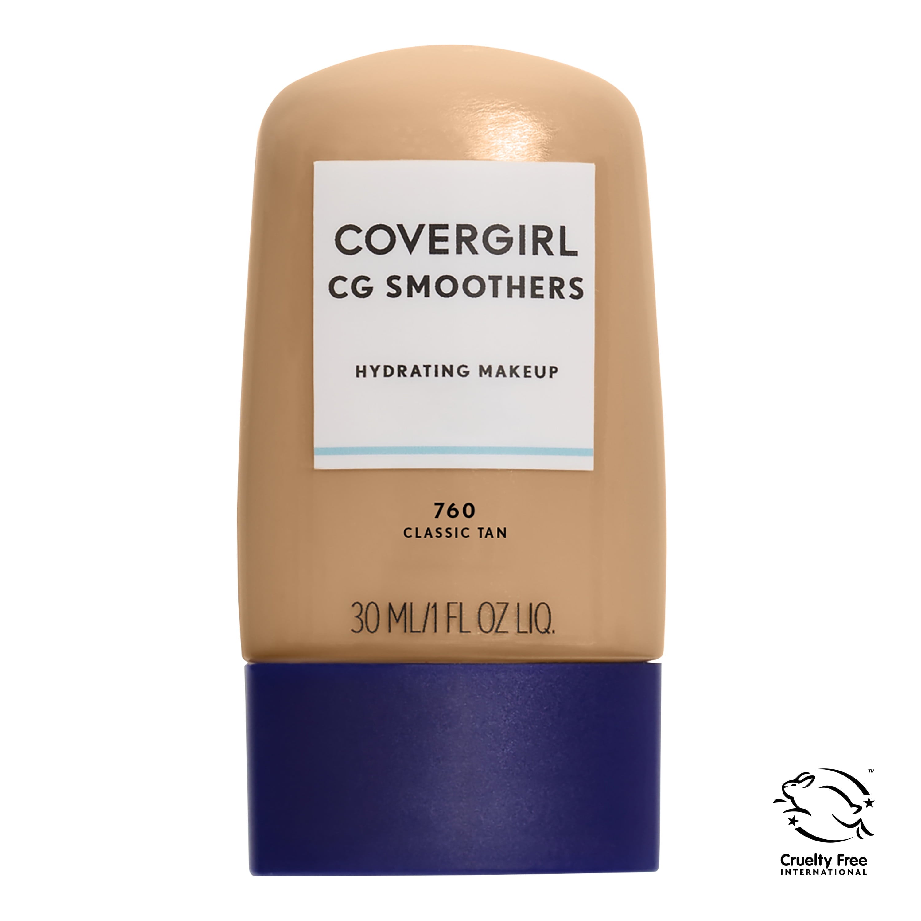 COVERGIRL Smoothers Hydrating Foundation, 705 Ivory, 1 Fl Oz, Hydrating Foundation, Cruelty Free Foundation, Liquid Foundation, Cream Foundation, Moisturizing Foundation