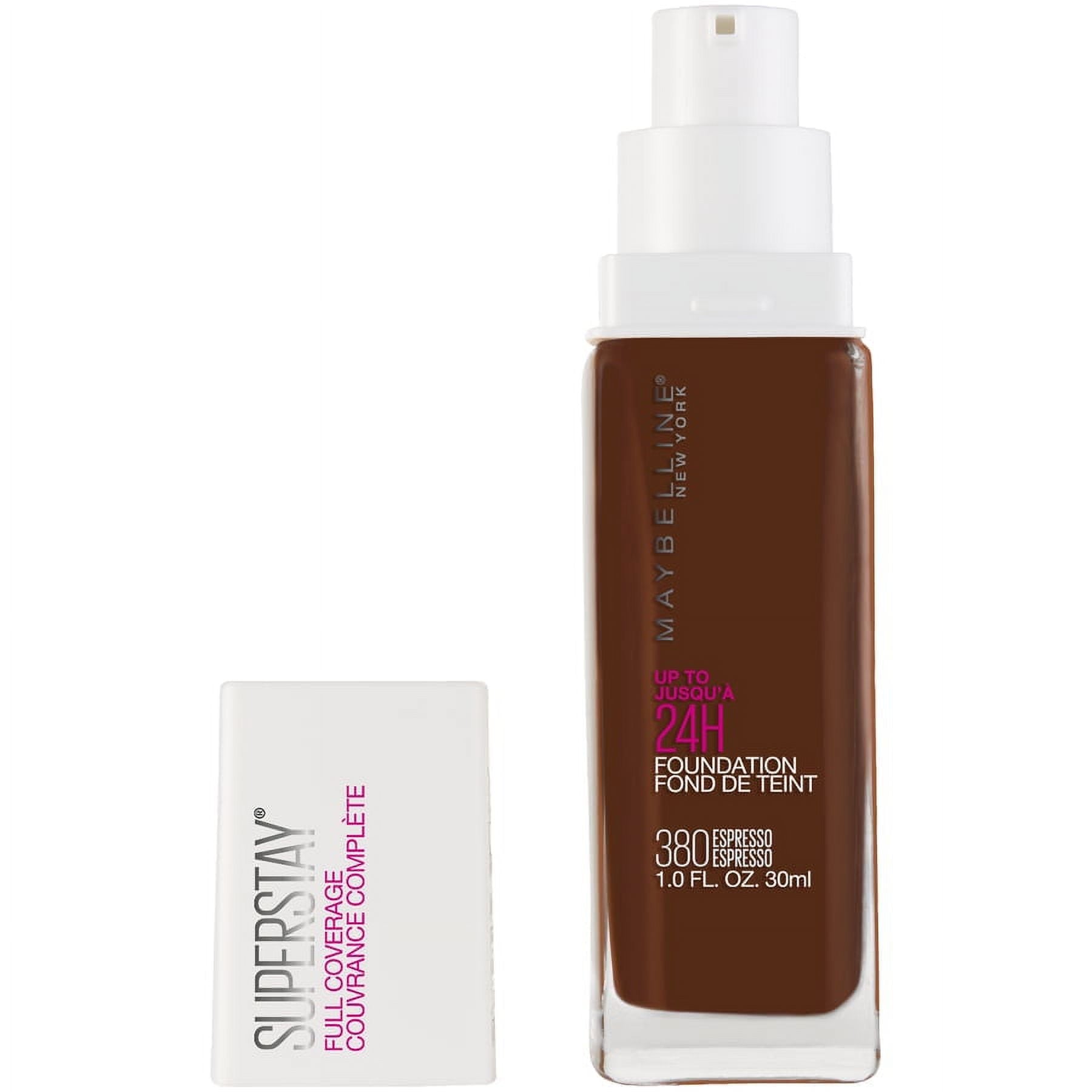 Maybelline Super Stay Liquid Foundation Makeup, Full Coverage, 375 Java, 1 fl oz