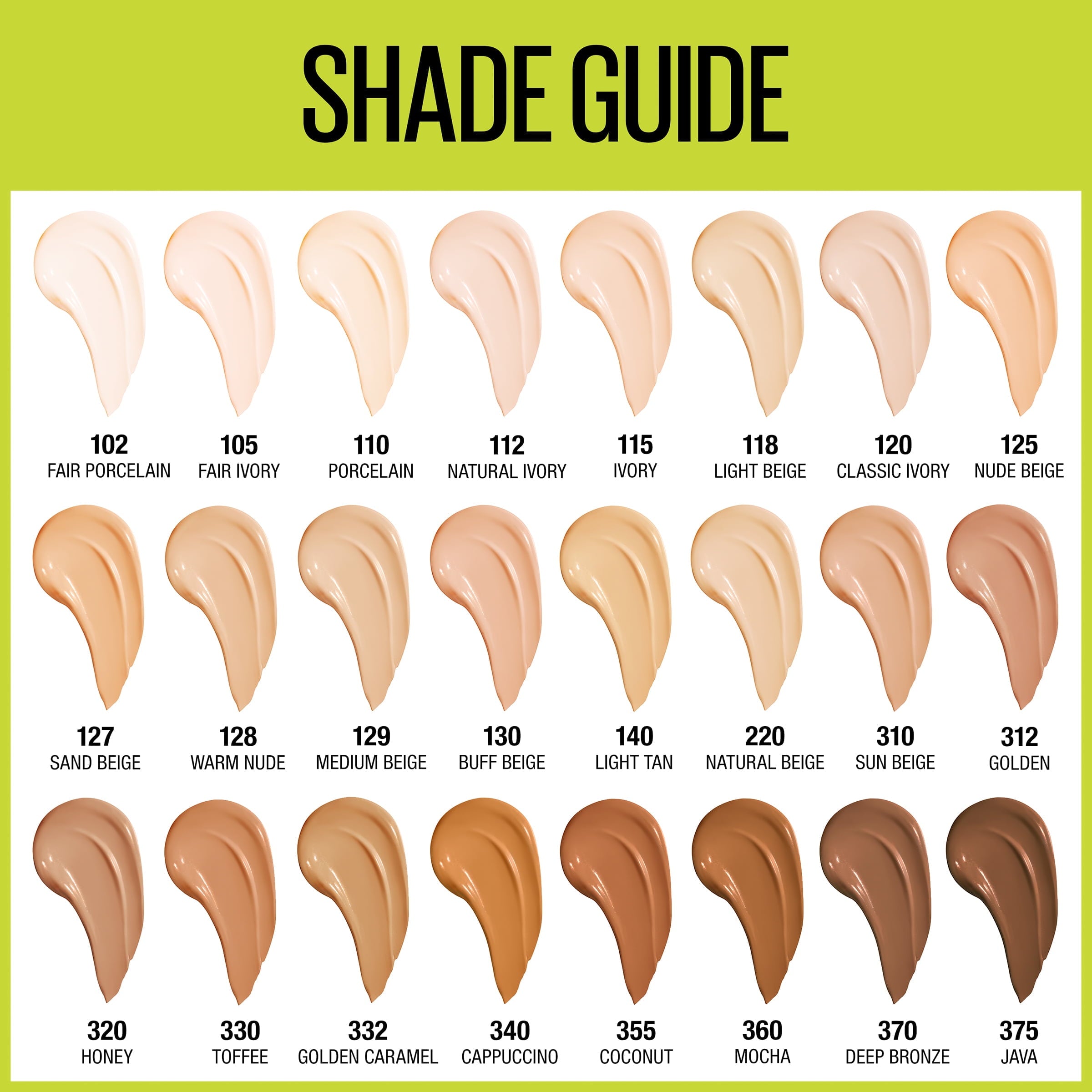 Maybelline Super Stay Liquid Foundation Makeup, Full Coverage, 375 Java, 1 fl oz