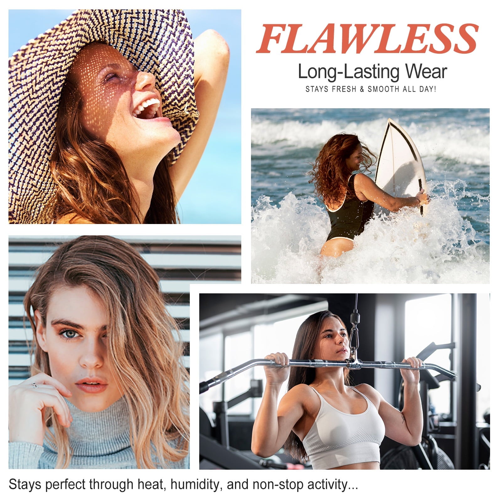 TLM Flawless Colour Changing Warm Skin Tone Foundation Makeup with Foundation Brush Makeup Brush,Long Lasting Waterproof Lightweight Liquid Foundation